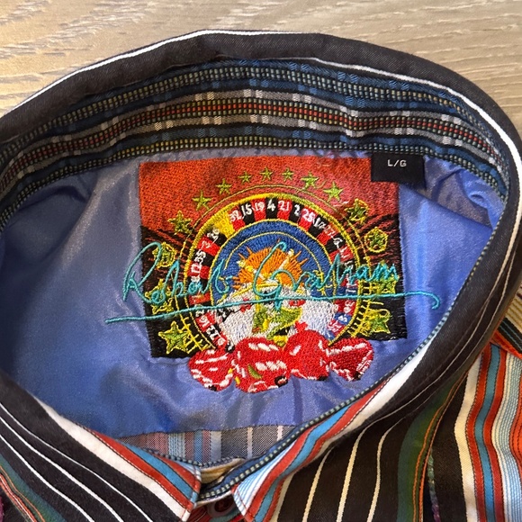 Robert Graham Pinstriped Multicolour Limited Edition Shirt - Picture 4 of 4
